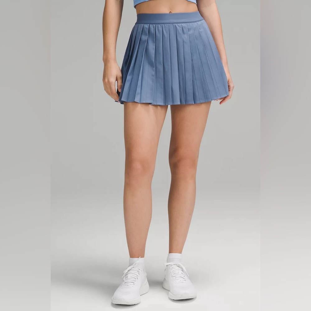 🆕Lululemon🍋 High-Rise Pleated Tennis Skirt Colour Oasis Blue Sz 6